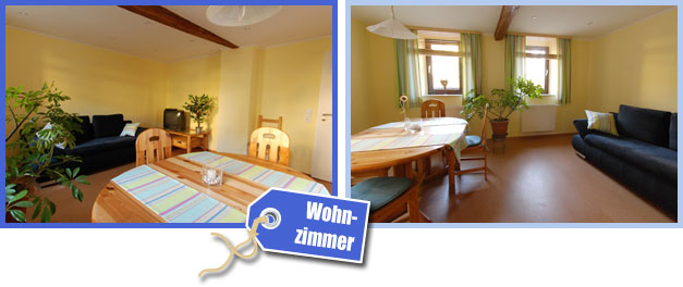 Wohnzimmer ::: Ferienhaus Nierstein