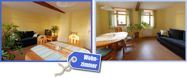 Wohnzimmer ::: Ferienhaus Nierstein